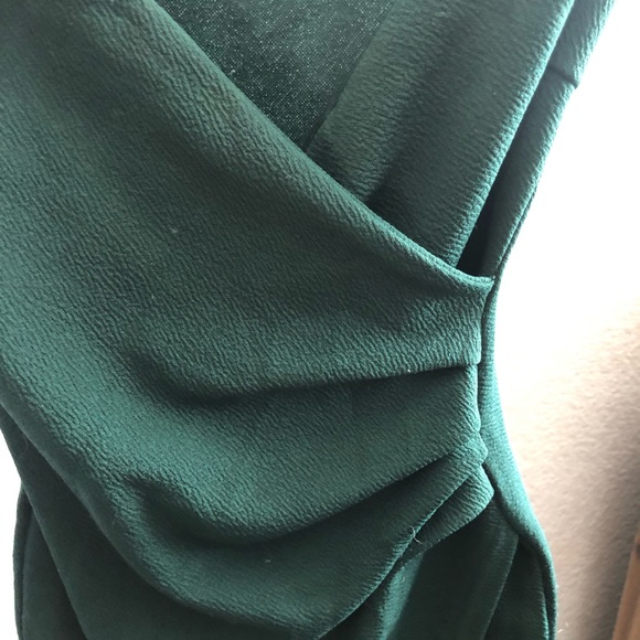 An olive green tight slit dress - Picture 3 of 6